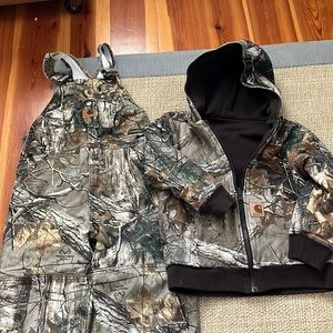 Carhartt Camp Overalls Reversible Hoodie Jacket 5